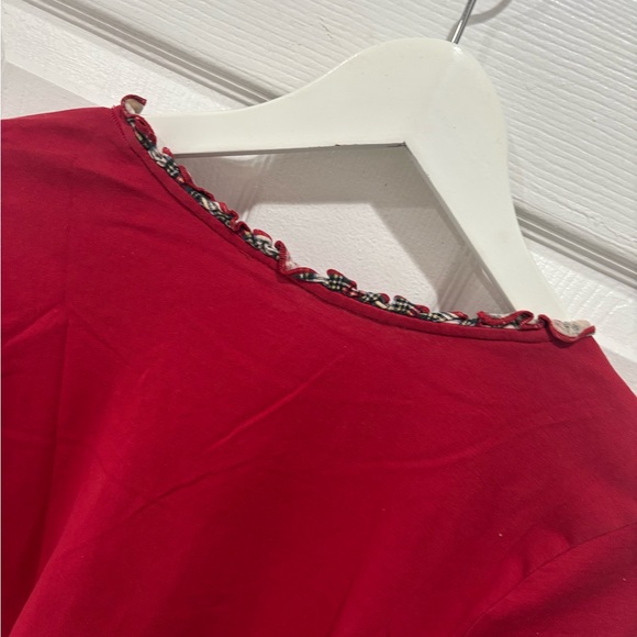 L.L. Bean Women's Red Long Sleeve Top/Size M - Picture 5 of 9